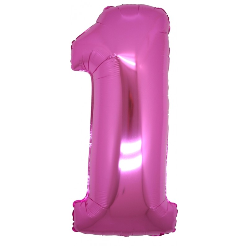 40" Numero 1 Fucsia